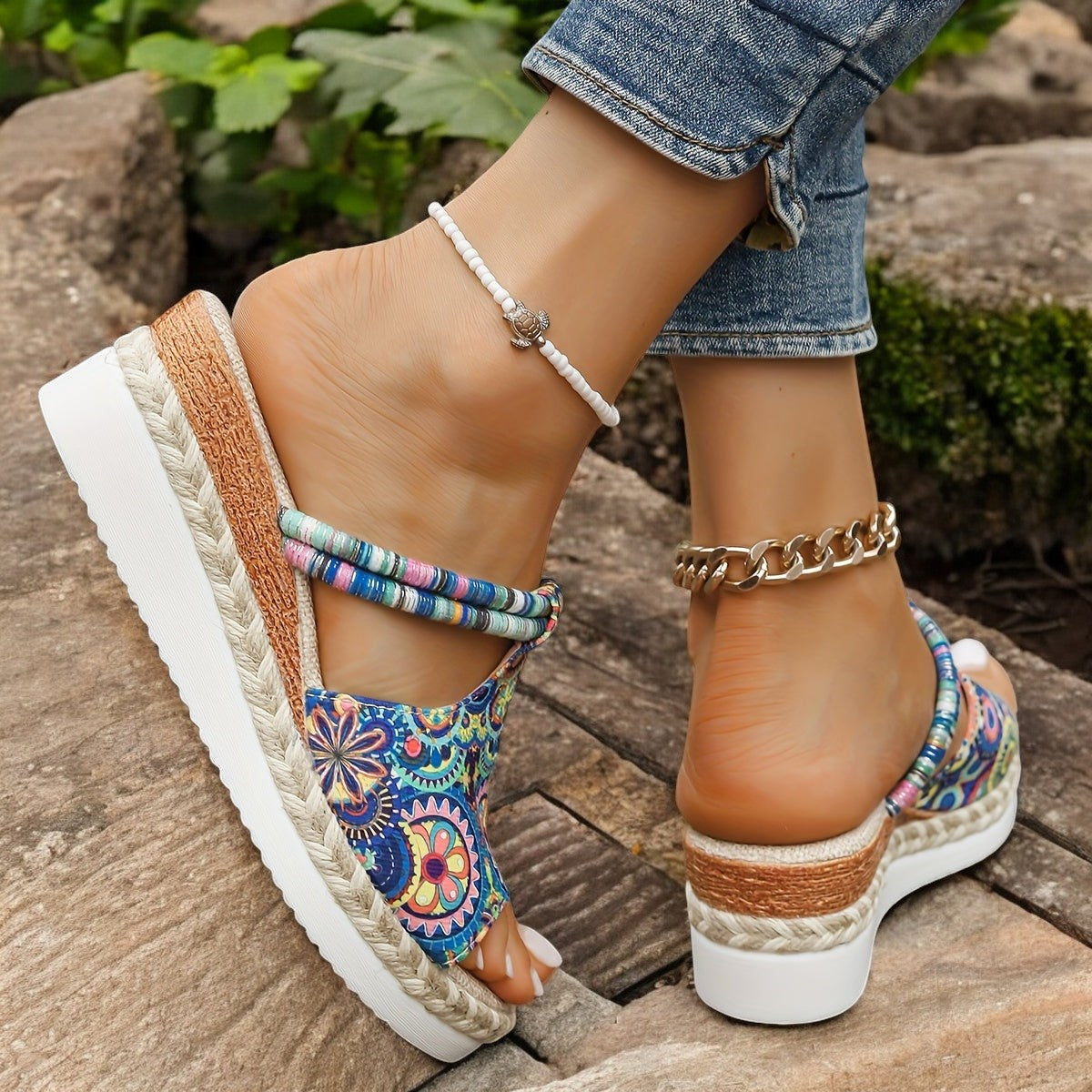 Isla | Trendy Women's Printed Sandals