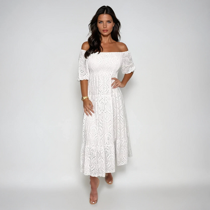 Adeline | Summer Breeze Midi Dress for Effortless Elegance