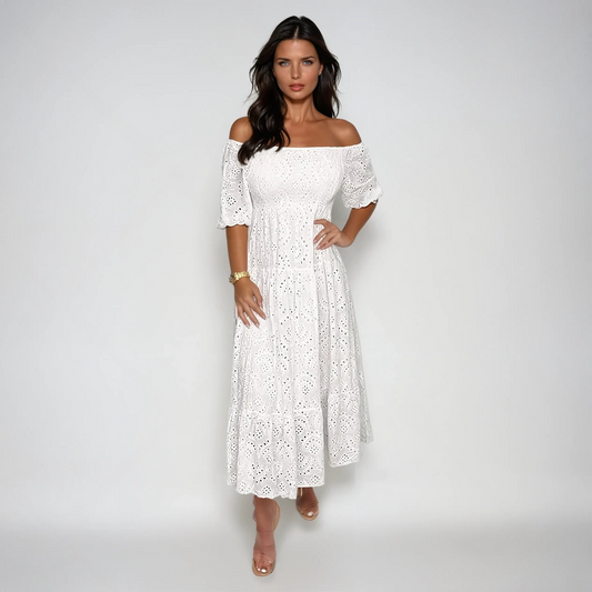 Adeline | Summer Breeze Midi Dress for Effortless Elegance