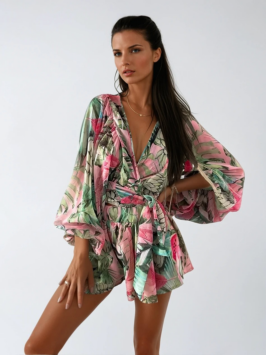 Lana | Sexy Summer Deep V-Neck Jumpsuit for Effortless Style