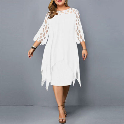 Curvy Chic - Plus Size Flowy Midi Dress