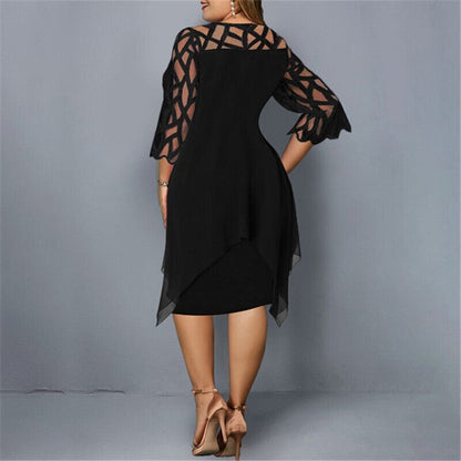 Curvy Chic - Plus Size Flowy Midi Dress