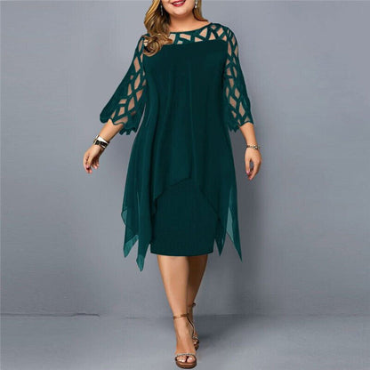 Curvy Chic - Plus Size Flowy Midi Dress